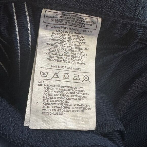 Adidas Men's Essentials 3-Stripes Tricot Track Pants In Navy Size Large - Picture 10 of 11